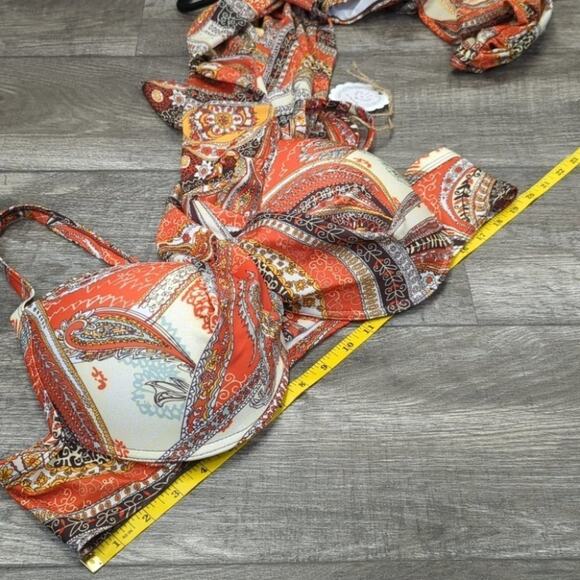 Sea Grove Plus Size High Waist Bandage Bikini Swimsuit Size 5XL - Picture 5 of 8